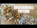 Making snickerdoodle popcorn
