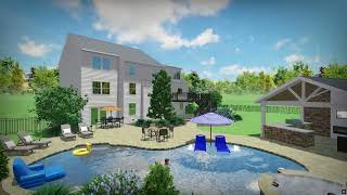3d pool design by Monogram Custom Pools in Lehigh and Bucks County, PA
