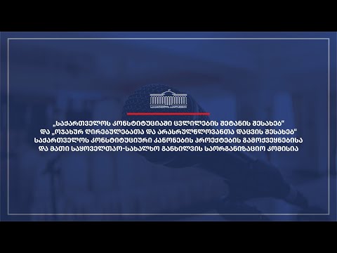 საქართველოს კონსტიტუციური კანონის პროექტების საყოველთაო-სახალხო განხილვა ზუგდიდში - 26.04.2024