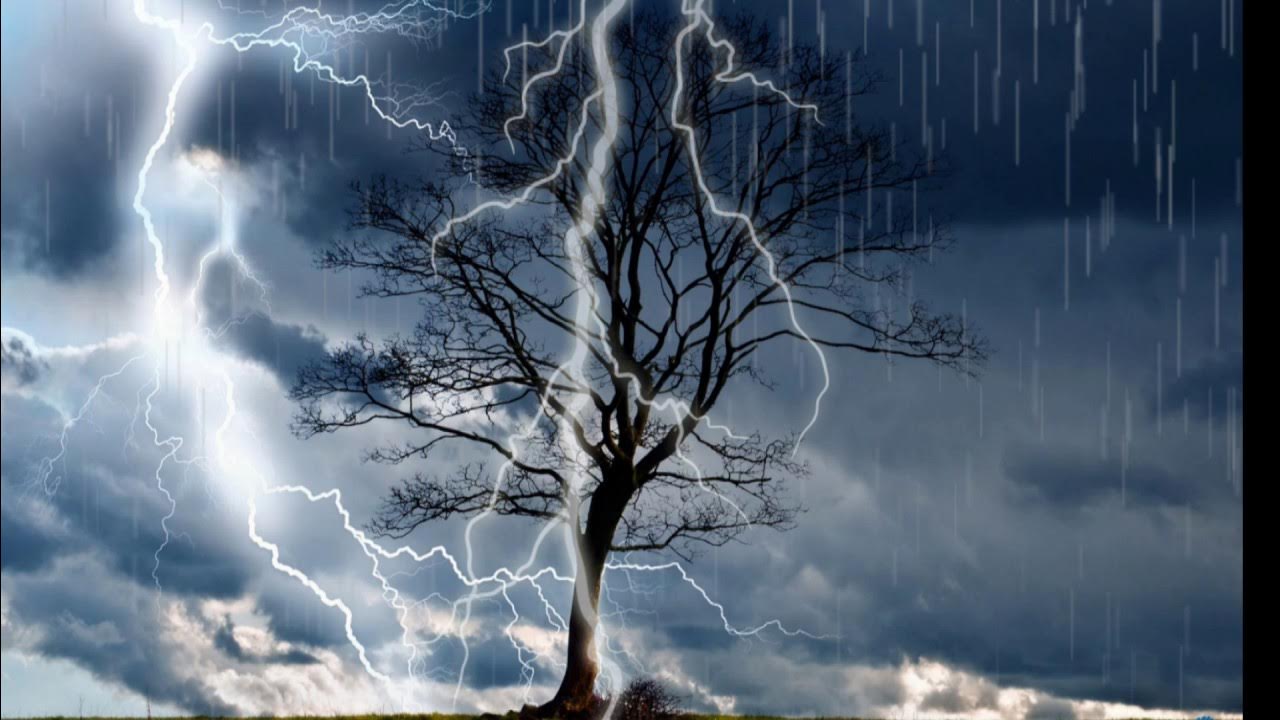 Гроза, раскаты грома, настоящие звуки природы Nature Sounds Rain ...