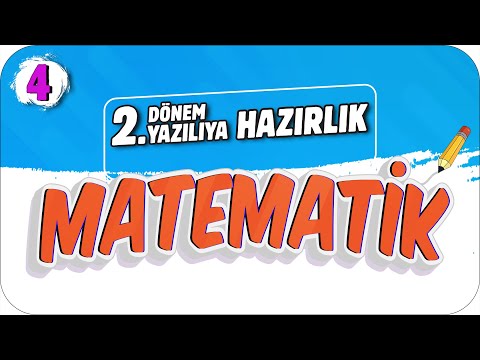 4.Sınıf Matematik 2.Dönem 2.Yazılıya Hazırlık 📝 #2023