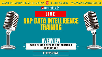 LIVE | Overview | SAP Data Intelligence | ZaranTech