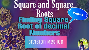 Square roots of a number using division Method| Part 3| square and square roots|Meghana Jauhari