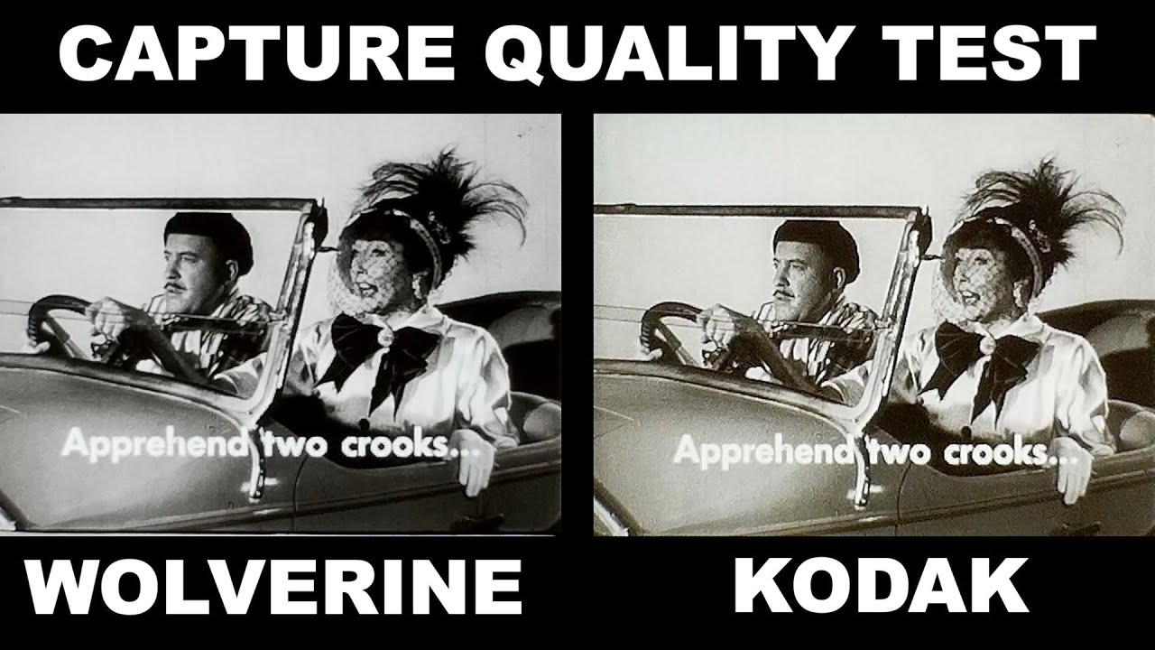 Wolverine vs Kodak Reels Capture Quality Black And White Film 