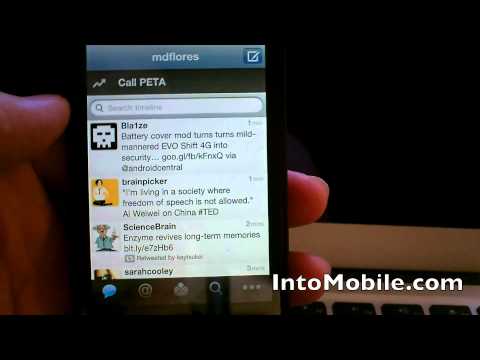 New Twitter for iPhone demo - 3-3-2011 update