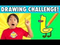 Ryan Does HARDEST Drawing Challenge with Mommy!