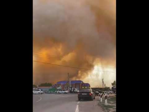 Пожар в Константиновском районе Ростовской области