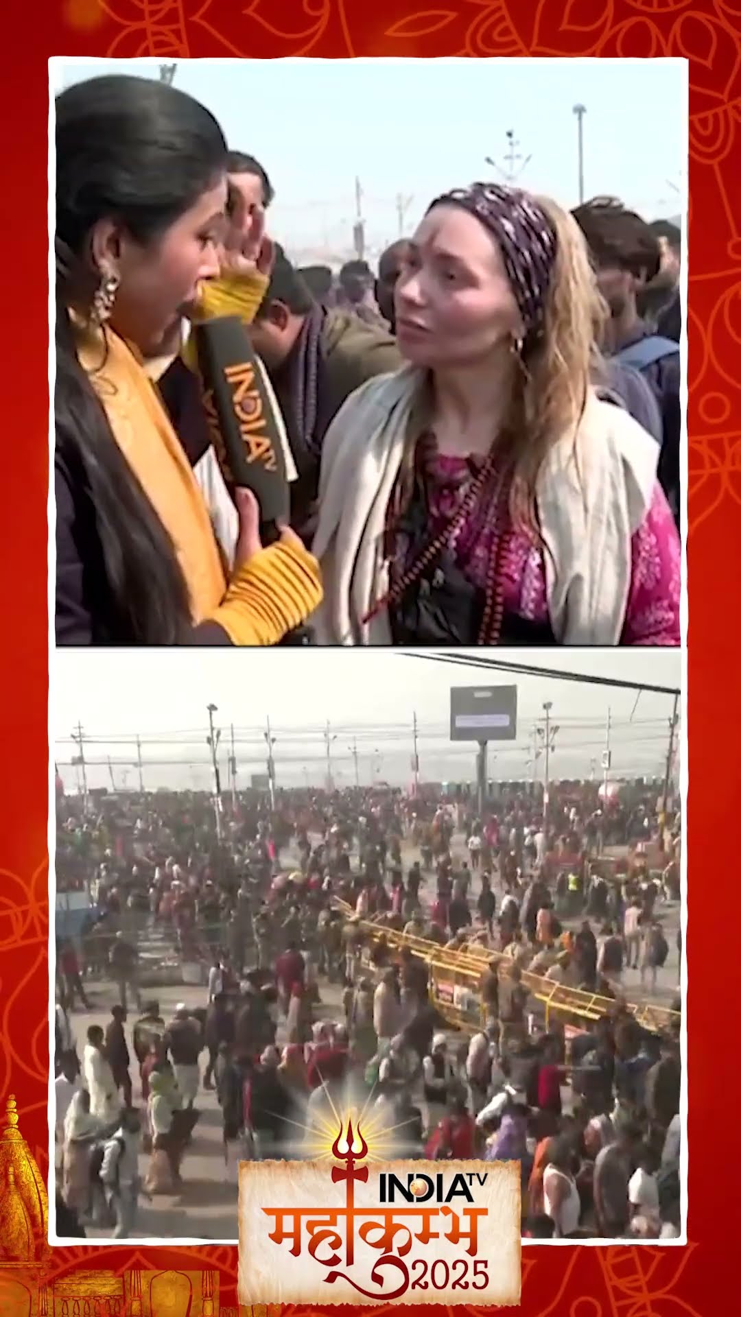 #mahakumbh2025 रूस से आई सनातनी, बोल दी बड़ी बात #mauniamavasya #shorts