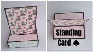 How to make Standing Card ♠️|| Craft ✨ || Card || Paper Card💫 || Samiksha