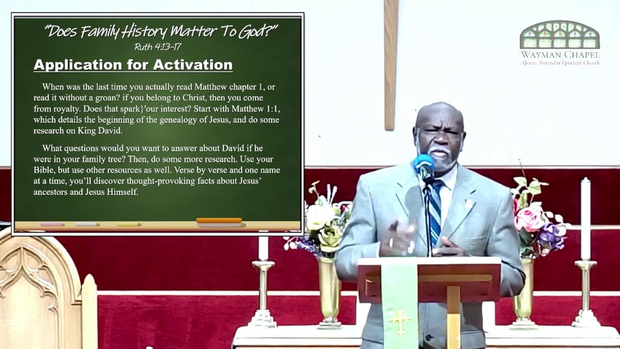 10/26/2025 – Sunday School — “Lineage of Christ Does Family History Matter To God?”