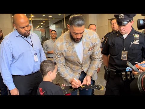 He Reigns Supreme: WWE Wrestling Superstar Roman Reigns Spotted Leaving the Today Show in NYC
