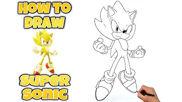 How To Draw Super Sonic From SONIC THE HEDGEHOG #supersonic #drawing #sonic3