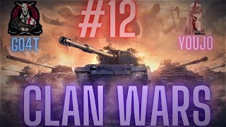 Clan Wars #12 - (GO4T) Vs (YOUJO) - Cliff Map - World Of Tanks!