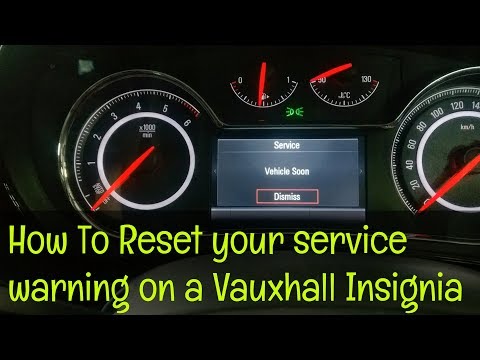 Vauxhall Insignia Service Warning Reset   How To Diy