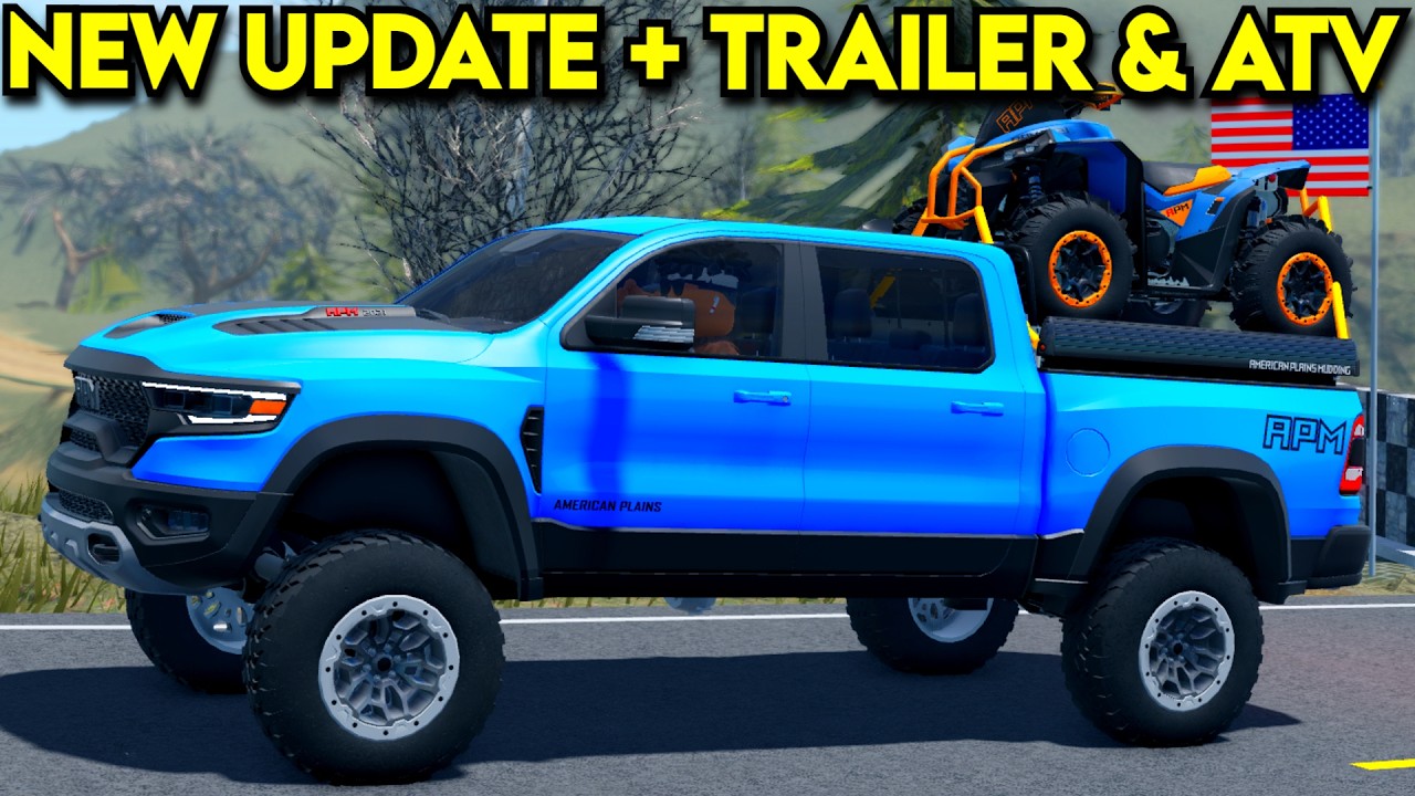 NEW APM UPDATE! (ATV + PICKUP TRUCK TRAILER) American Plains Mudding ...