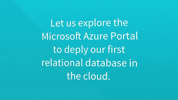 SQl Azure Databases Part 1 - "Difference in between AWS and Azure Services offerings"