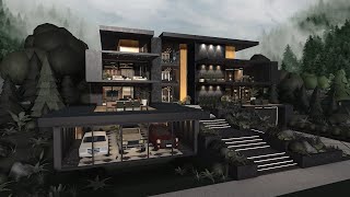 Bloxburg: Dark Modern Mansion | Speedbuild | Part 1