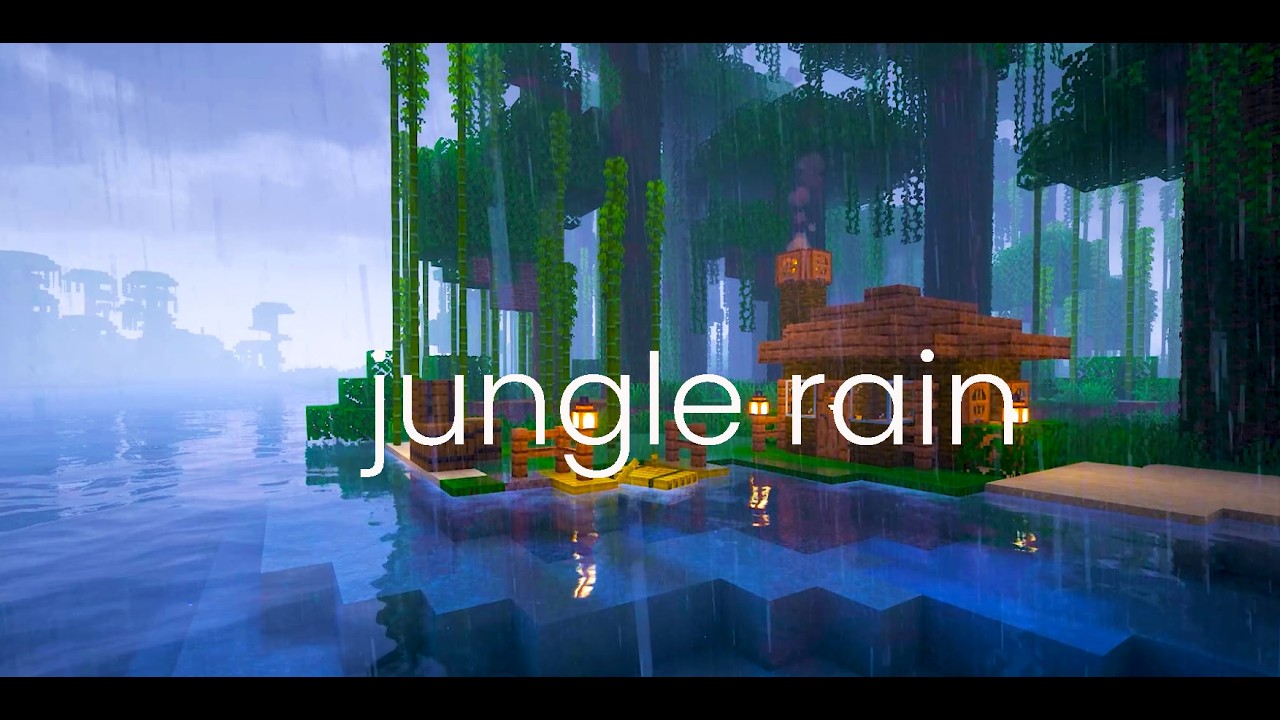 Minecraft: Jungle Thunder and Rainstorm Ambience (slowed c418 music)