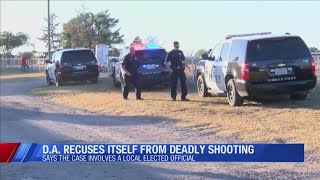 District Attorney's office recuses itself in shooting involving elected official