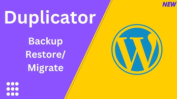 Duplicator Plugin Wordpress Tutorial - Hoe een back-up te maken en te migreren | Herstel Wordpres...