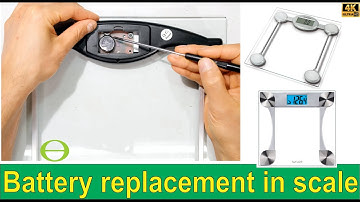 How to replace the battery in your digital bathroom weight scale