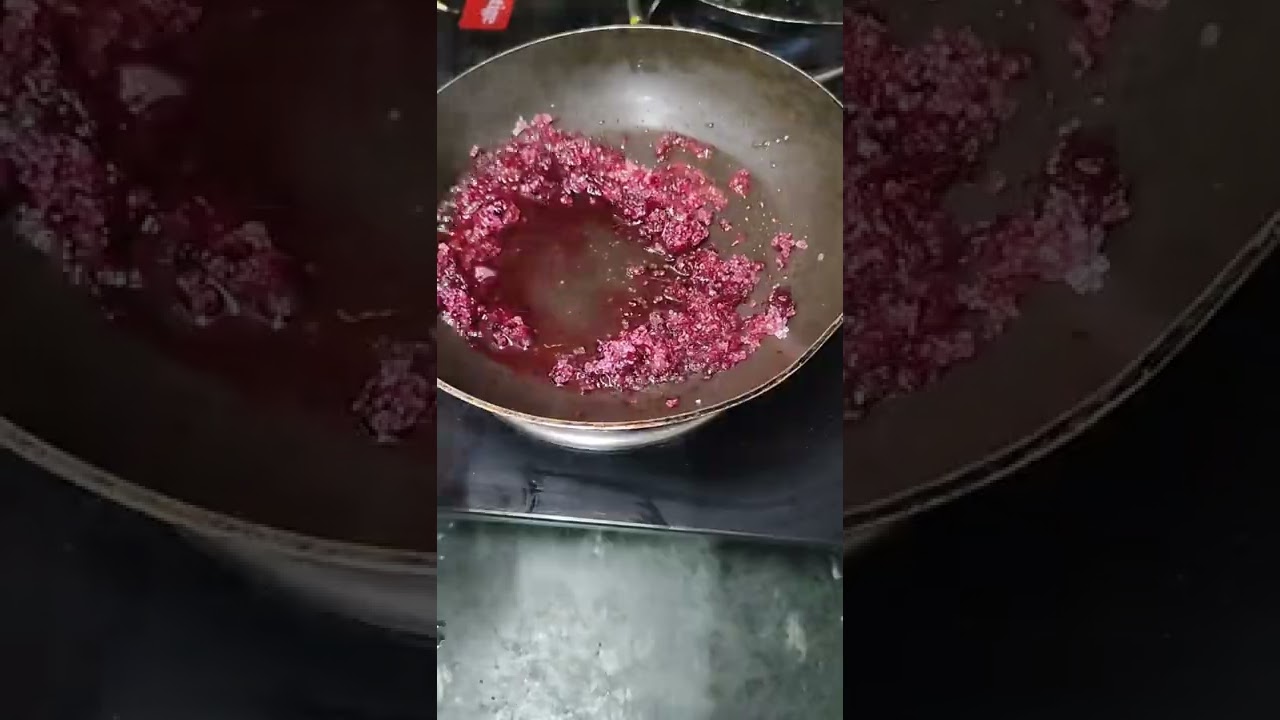 weird beetroot dalgona 🍭 candy😳