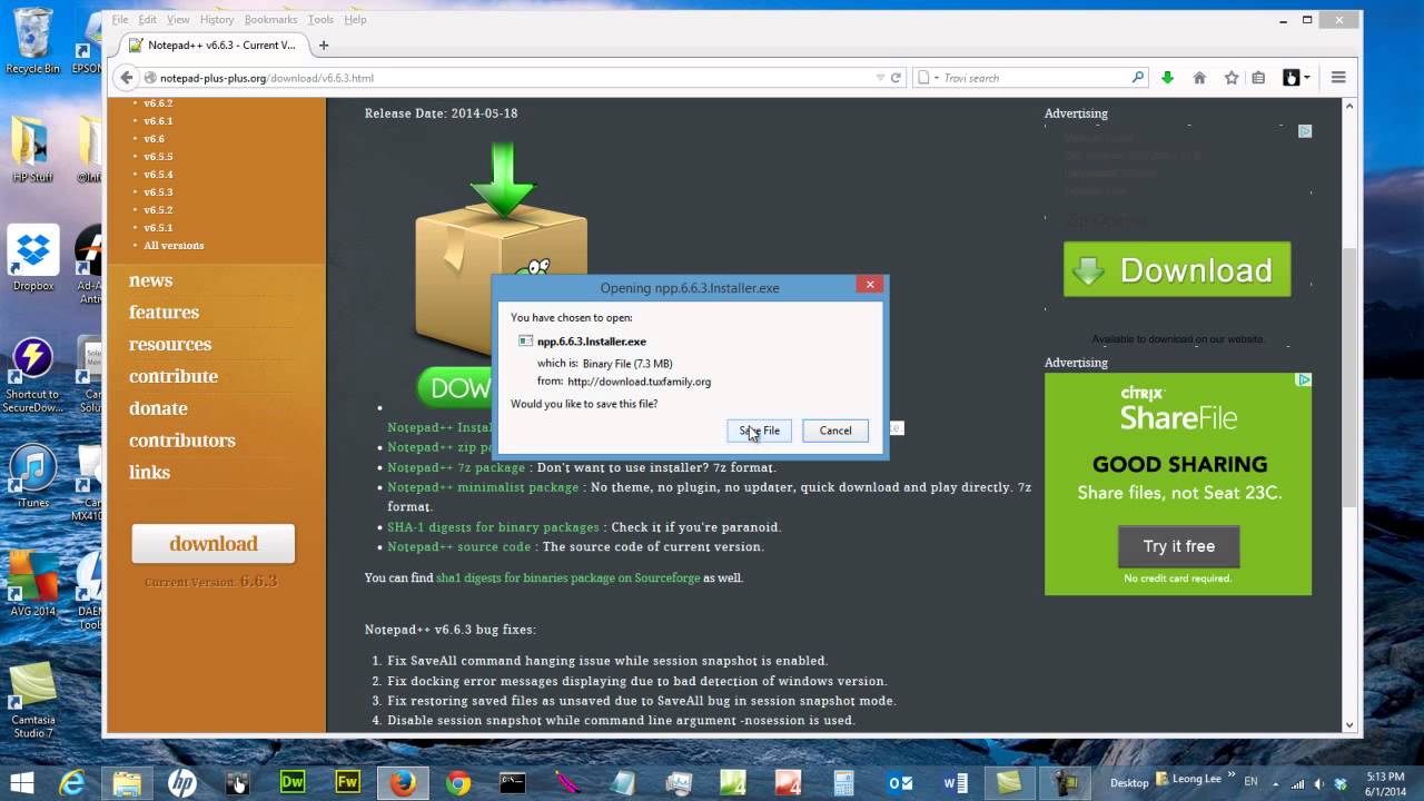 install notepad ++ install notepad ++