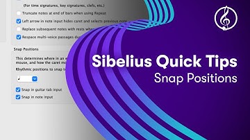 Sibelius Quick Tips: Snap Positions