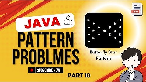 How to Make Butterfly Star Pattern In Java (For Beginner) #techbywebcoder
