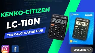 CITIZEN - KENKO LC-110N / Simple Pocket friendly Calculator / Cheap Price / The Calculator Hub screenshot 4