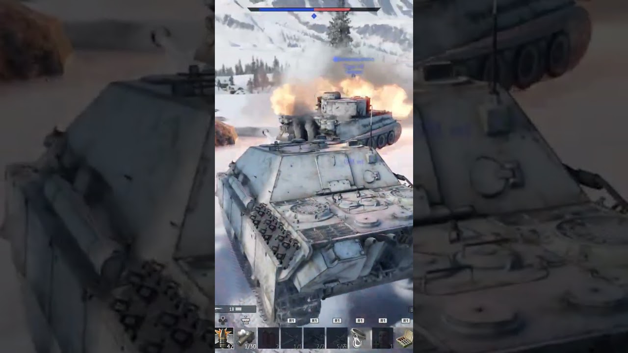 🇩🇪 Jagdpanther G1 Tank Destroyer takes out 🇺🇸 M4A2 (76) W Medium tank in 🇫🇷 with 88 MM cannon