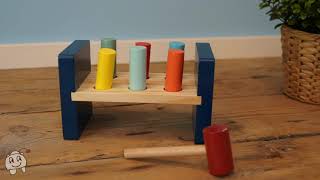Moomin wooden hammer bench