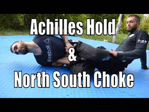 მახრჩობელა north south და ფეხზე მტკივნეული achilles hold (ankle lock)