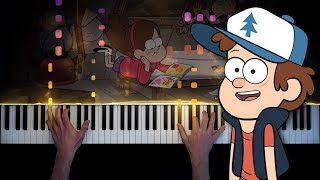 Gravity Falls Theme - Piano Cover + Sheet Music Resimi