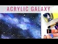 Acryl Galaxie auf Leinwand | MALEN MIT ACRYL