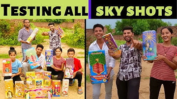 Testing All Sky Shots in 2022 | Crackers Testing 2022 | Fireworks Video | Thakur Saurav Vlog