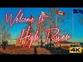 High river alberta canada  the home of heartland  chill winter town drive in 4k  scenic drive