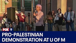 Pro-Palestinian demonstration held on University of Minnesota campus