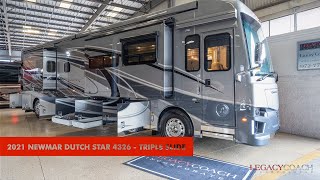 2021 Newmar Dutch Star 4326 - Triple Slide - Bath and a Half - Bunk