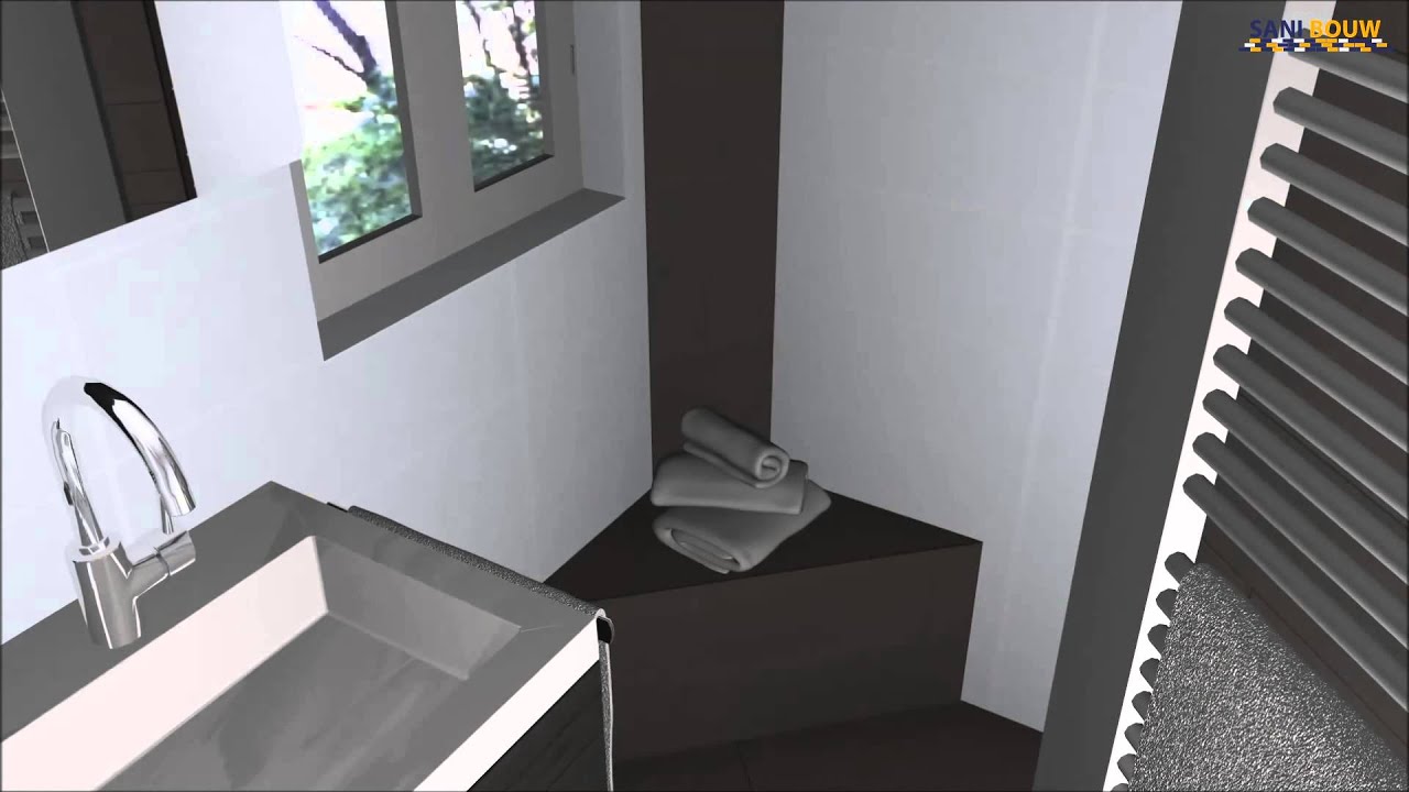 Kleine badkamer met inloopdouche youtube