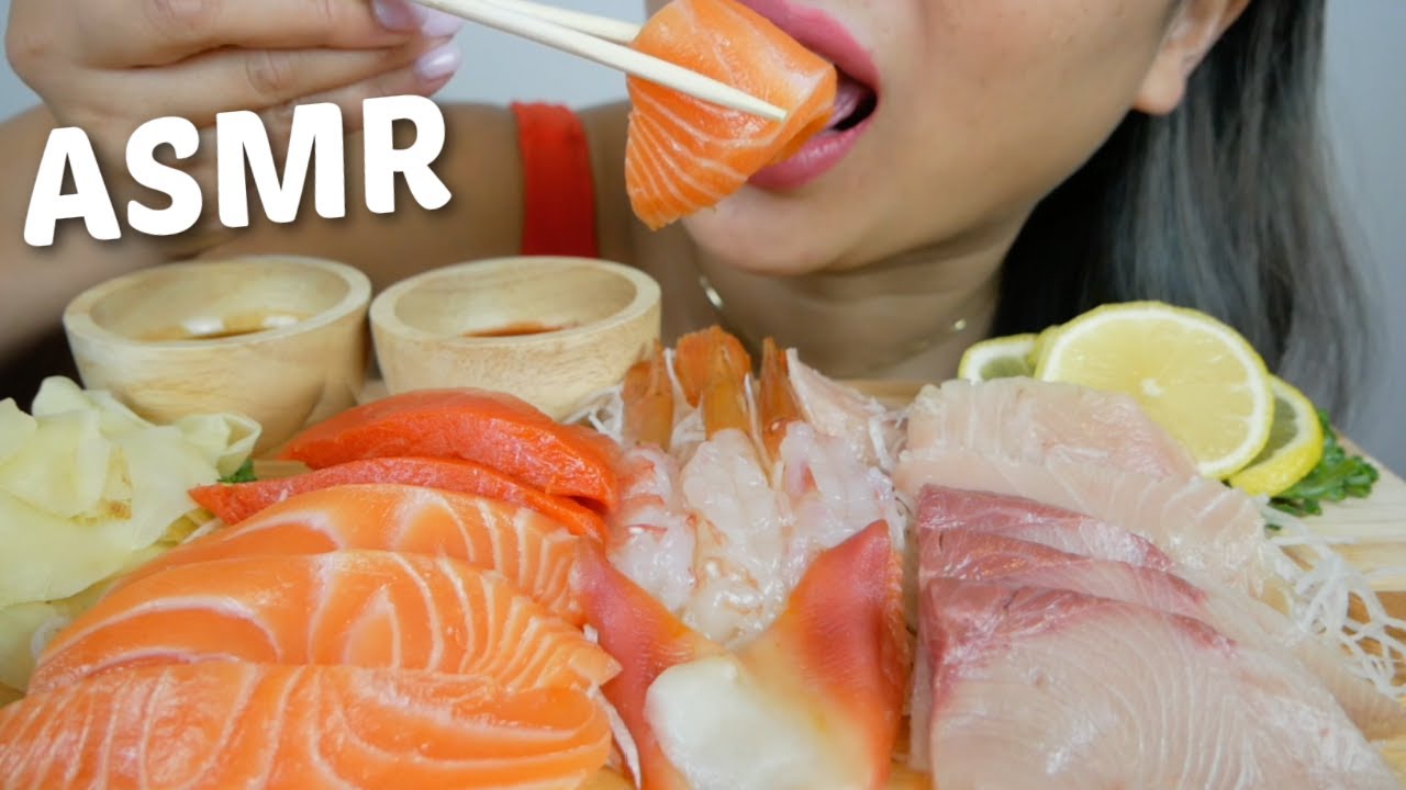 Assorted SASHIMI *Salmon, Hokkai, Hamachi, Sockeye Salmon and Amaebi SASHIMI | SISSIASMR