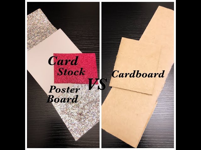 Card stock/ Poster board VS CARDBOARD #cardboard #card #stock veda #3 