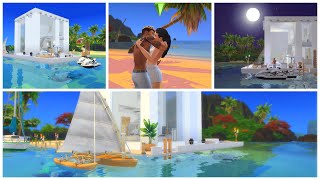 FLOATING OCEANSIDE LUXE SUMMER HOME ☀️?? No CC The Sims 4
