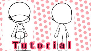 Tutorial como desenhar corpo de gacha life e club 