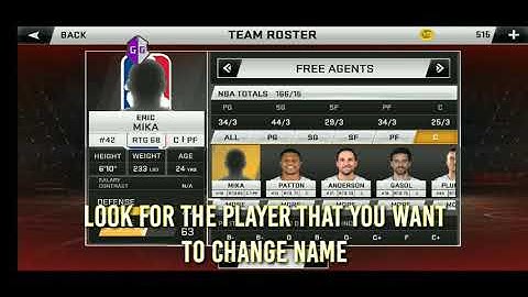 MAKE YOUR OWN ROSTER | TUTORIAL ON HOW TO CHANGE NAME USING GAME GUARDIAN | NBA2K20 MOBILE