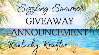SIZZLING SUMMER GIVEAWAY TIME