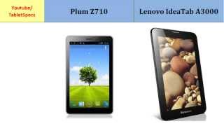 Plum Z710 VS Lenovo IdeaTab A3000, differences, specifications