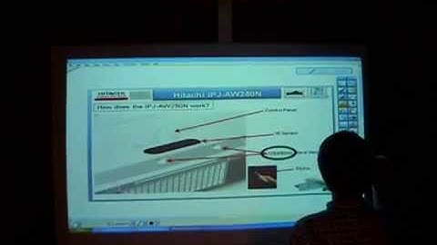 Hitachi Interactive Projector iPJ-AW250N Demo