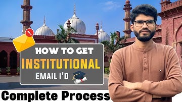 🎓 How to Get Institutional Email ID of Aligarh Muslim University (AMU) | Step-by-Step Guide 2025