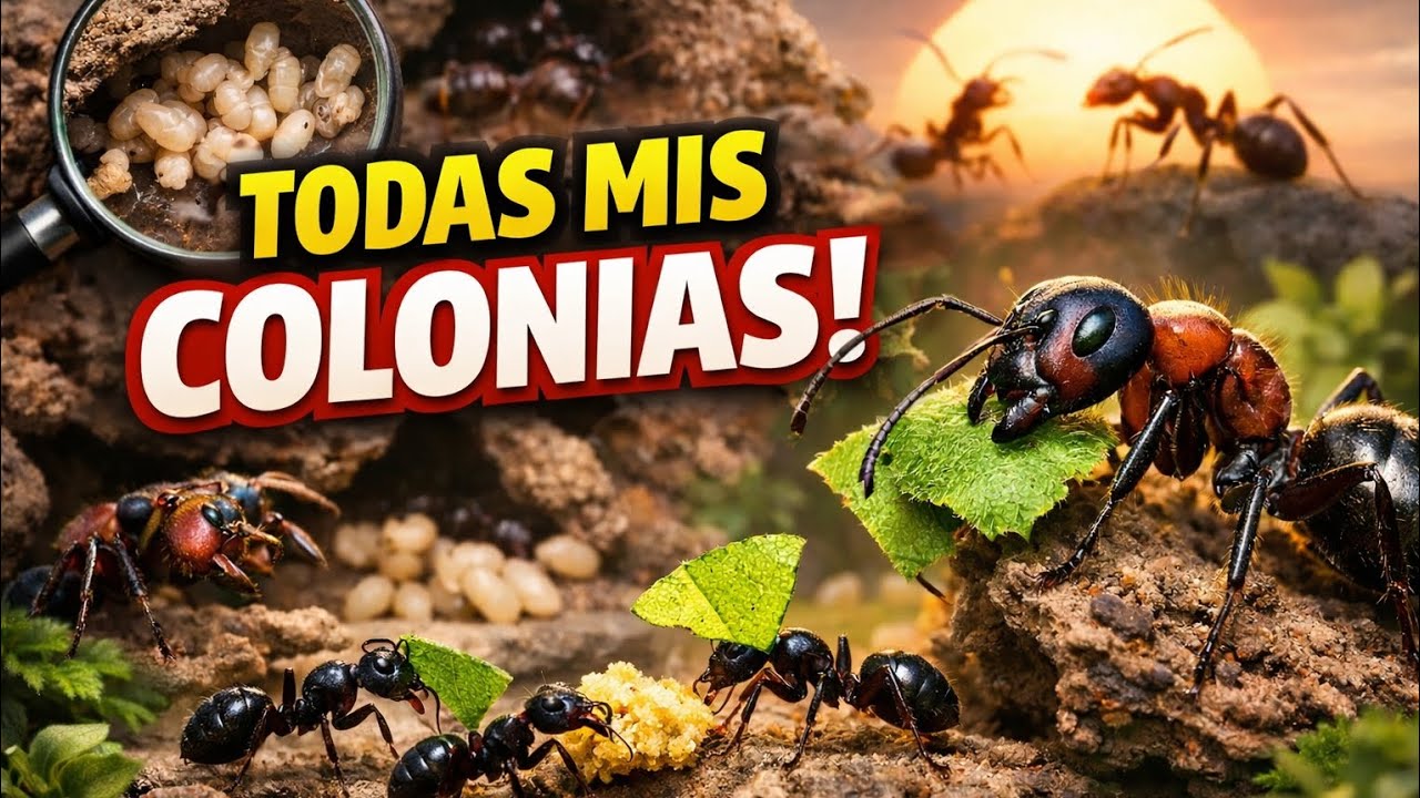 Todas mis colonias de hormigas | Colonias y reinas